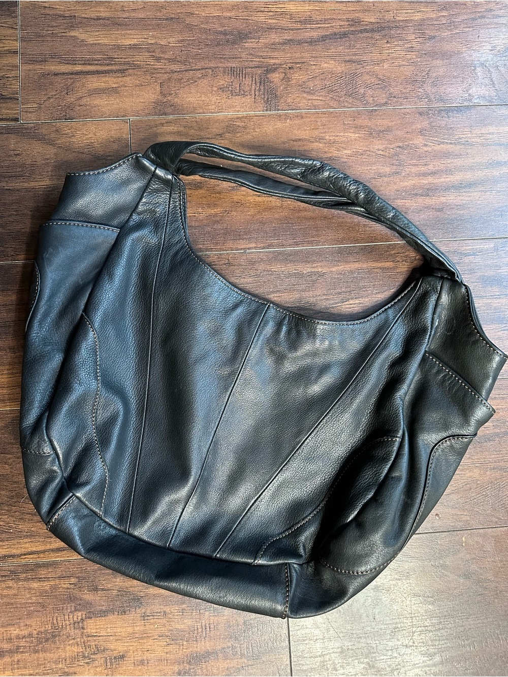 Hobo International Soft Leather Patch Shoulder Purse Bag
